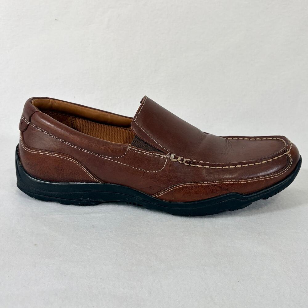 Cole Haan Loafer Mens 10.5  Brown Leather Penny Loafer Slip On Moccasin Shoes - Picture 2 of 11